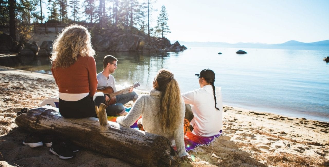 Sand Harobor beach in North Lake Tahoe