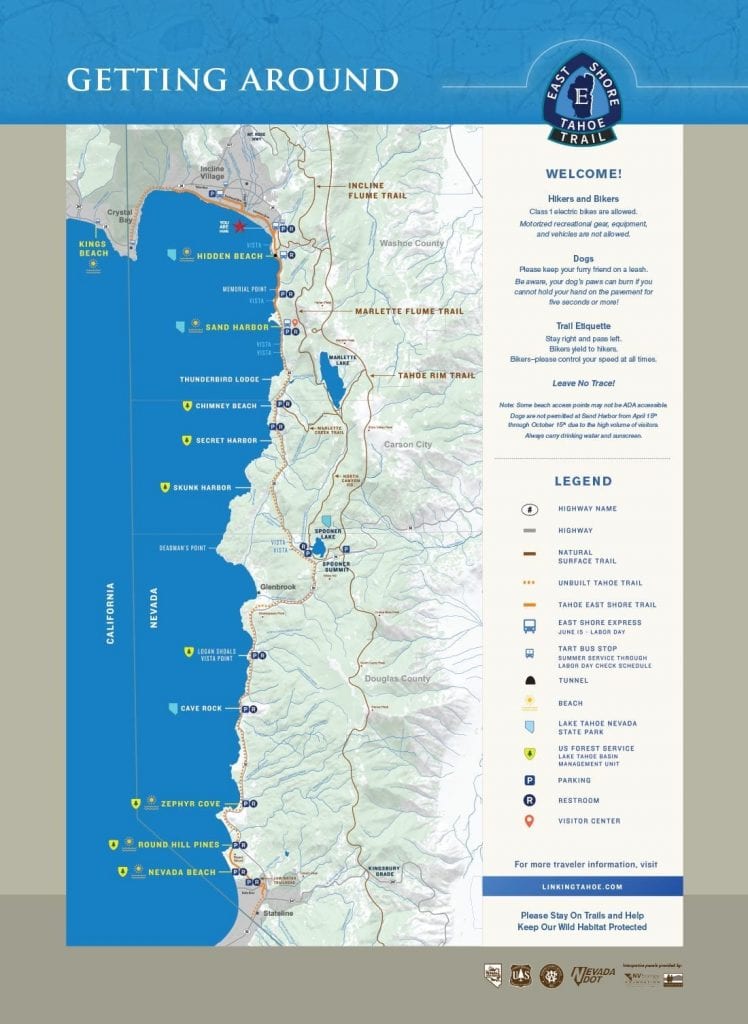 tahoe-east-shore-trail-map - Go Tahoe North