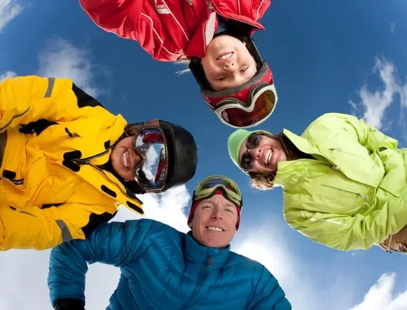 Winter Ski Family