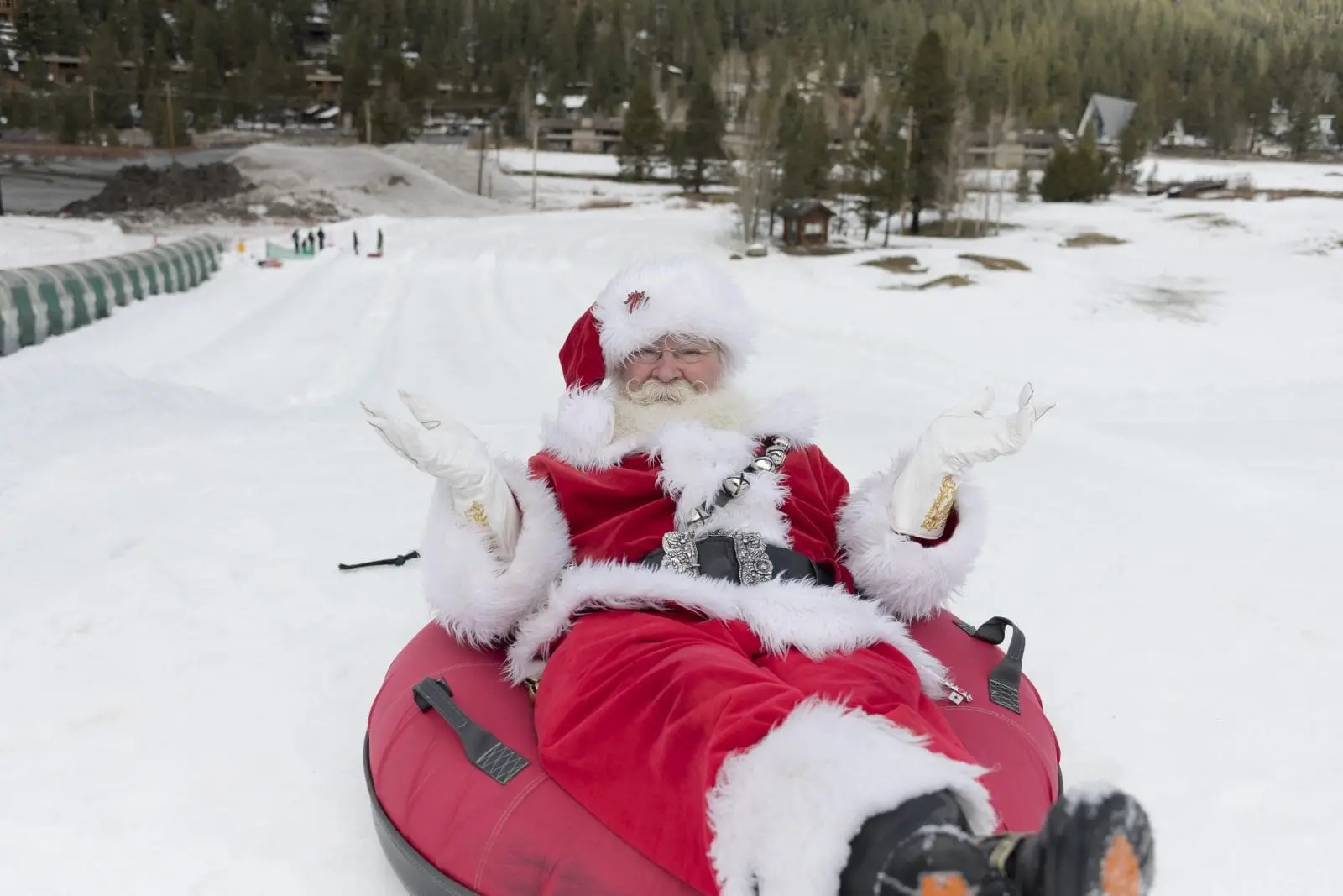 Merry Days Holly Nights Snow Ventures Santa Snow Tubing